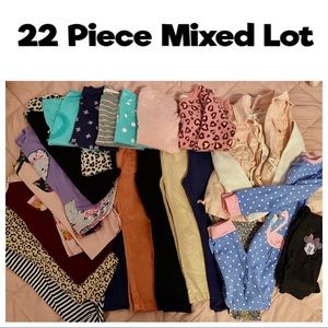 Size 4T Toddler Girl 22 pc Clothing Lot-Cat & Jack/Jessica Simpson/Carter’s/etc.